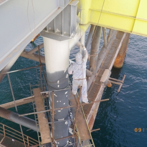 Ремонт морської стаціонарної платформи ЦТП-7 в Чорному морі