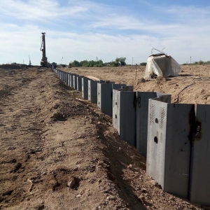 Шпунтова стіна в ґрунті
